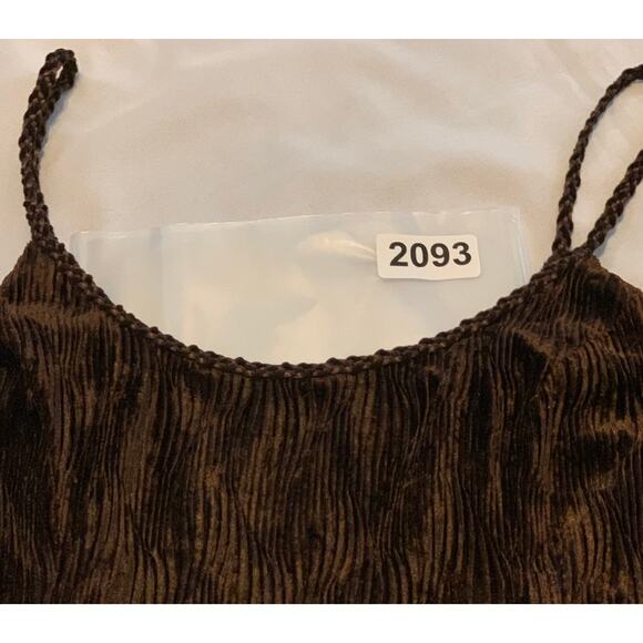 Scott McClintock Womens Slip Dress Size 12 Chiffon Chocolate Brown Maxi Bodycon - Picture 16 of 16